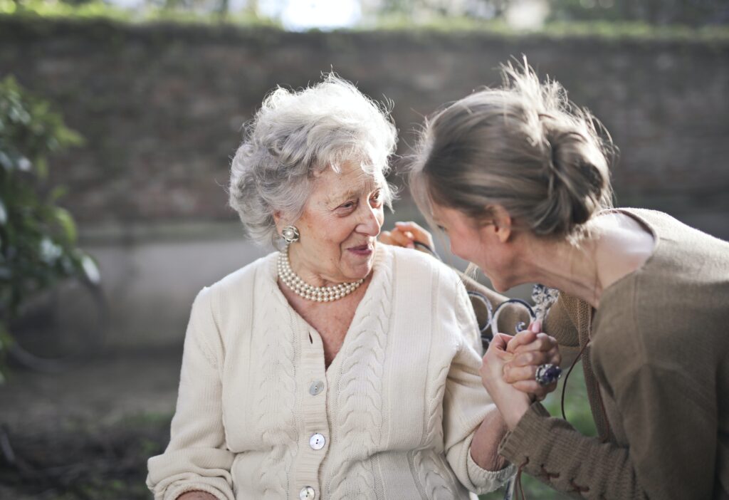 alzheimers dementia patient and caretaker