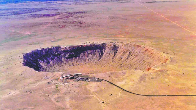 meteor crater national landmark - winslow, arizona
