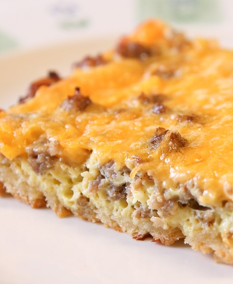cheesy sausage, and egg casserole