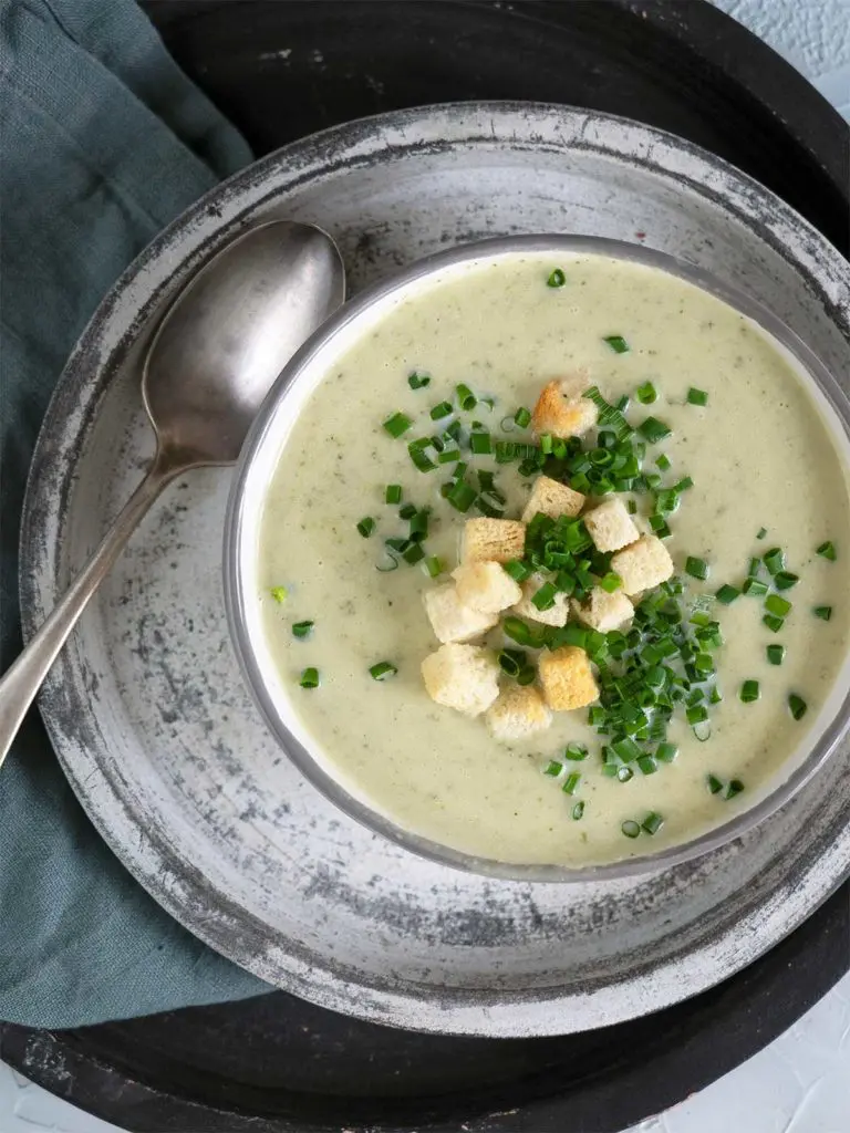 creamy broccoli & cauliflower soup