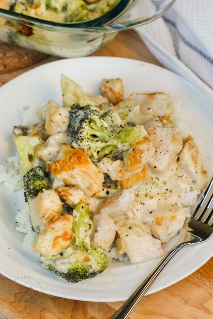 cheesy broccoli chicken stir fry