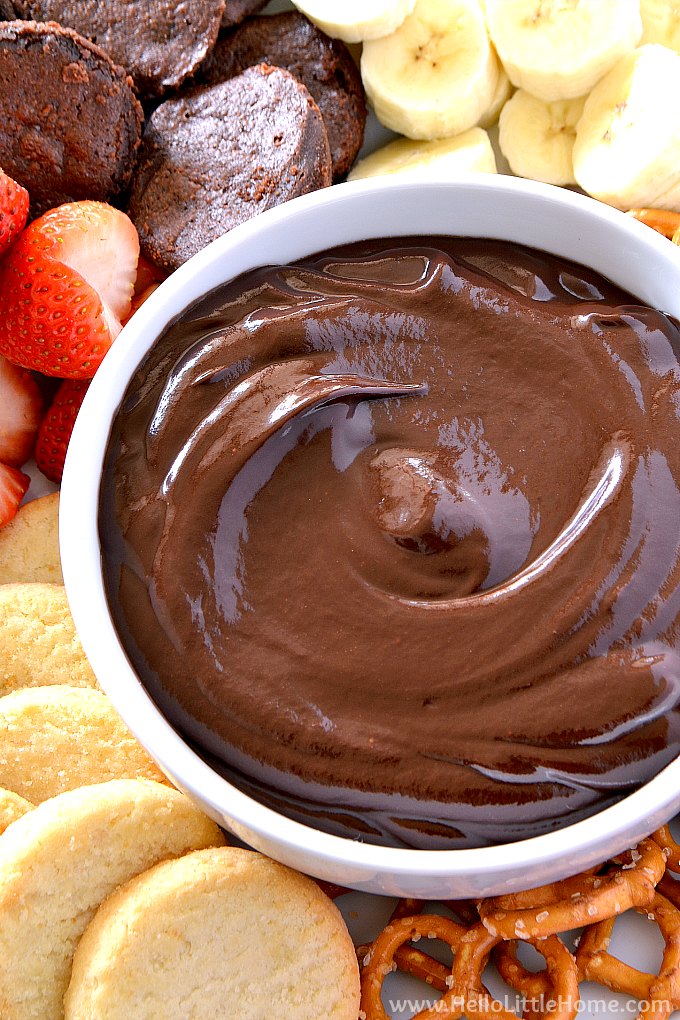 romantic chocolate fondue