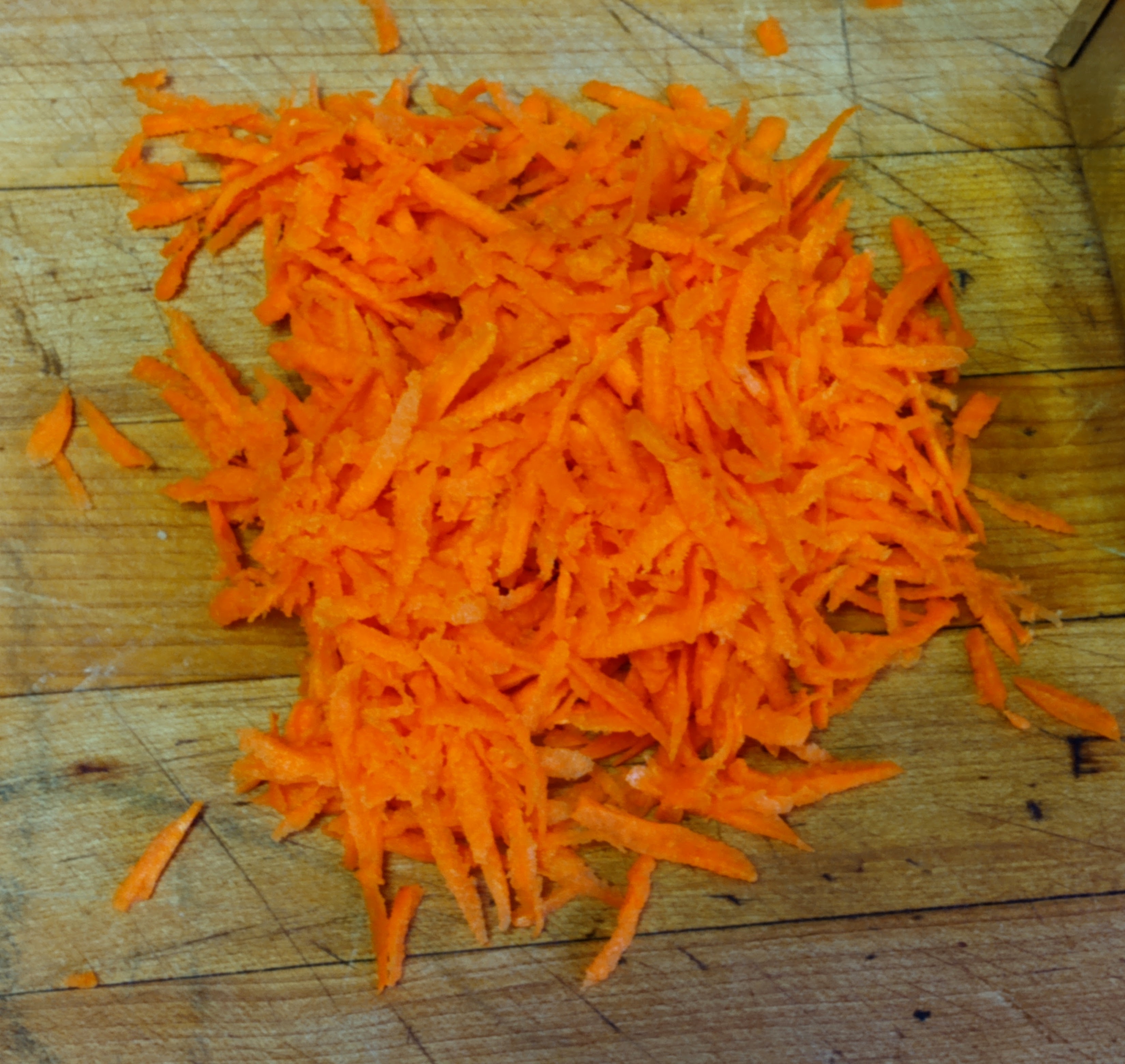 shredded carrots