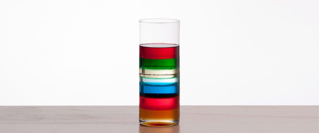 seven layer density column science experiment