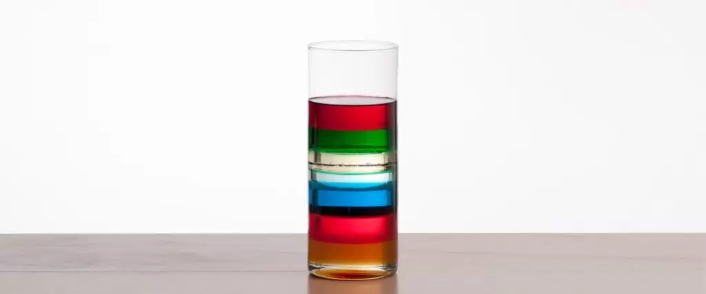 seven layer density column science experiment