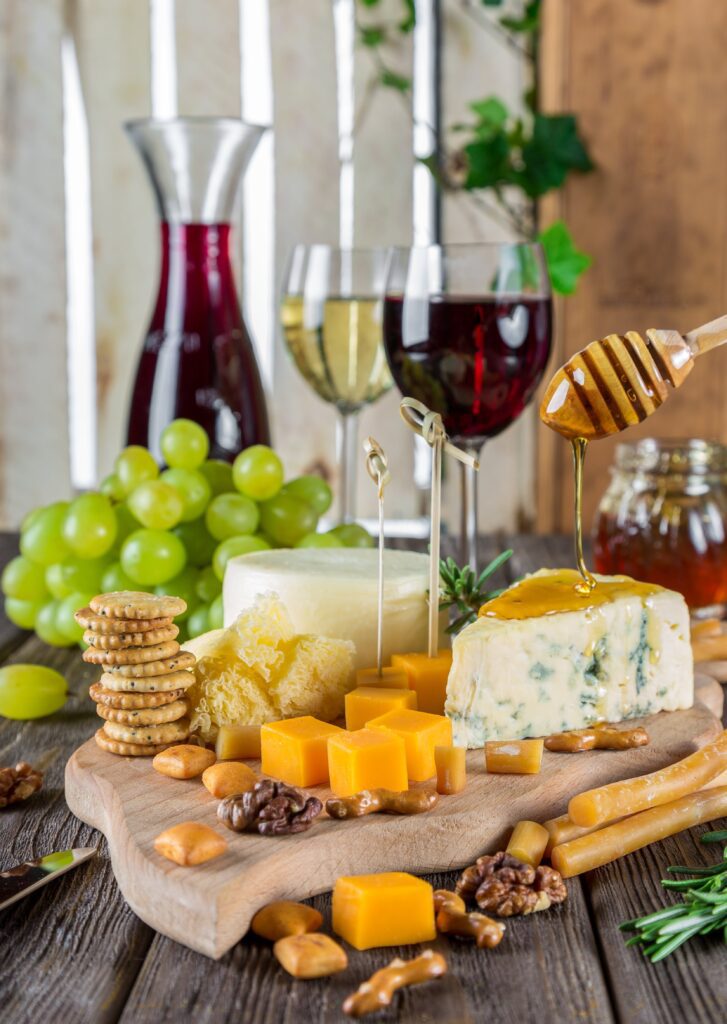 wine and cheese tasting