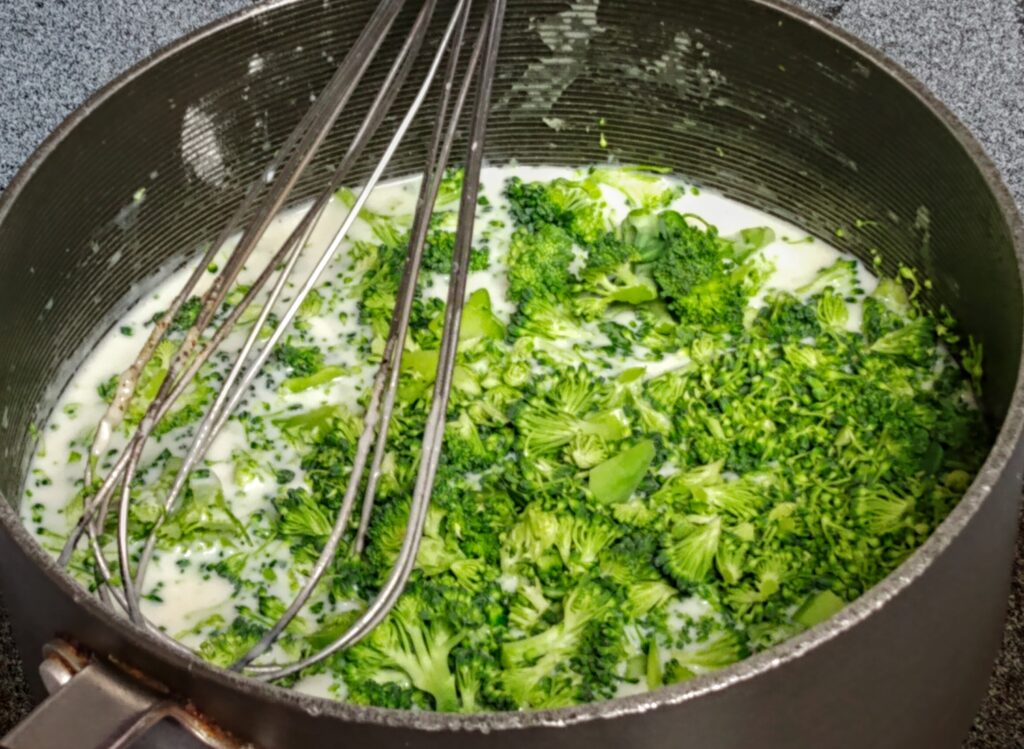 broccoli in a cream soup