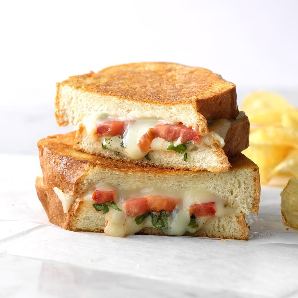 tomato basil grilled cheese