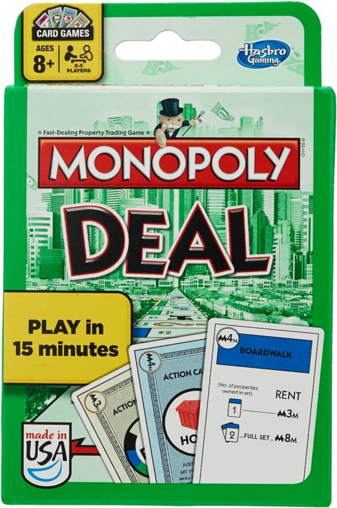 Monopoly Deal kids travel game