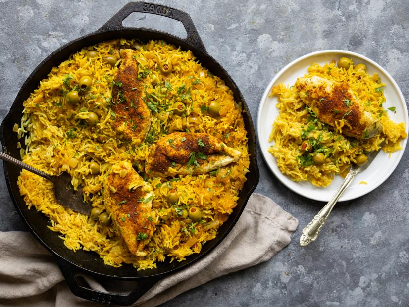 chicken with Basmati rice and lemon