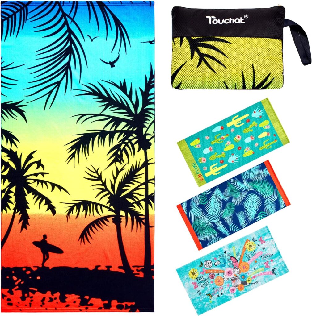 beach towel and beach bag tote set
