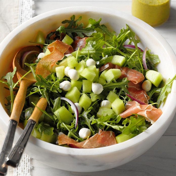 honeydew and prosciutto salad