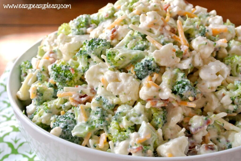 broccoli and cauliflower salad