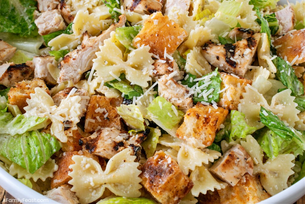 chicken ceasar pasta salad