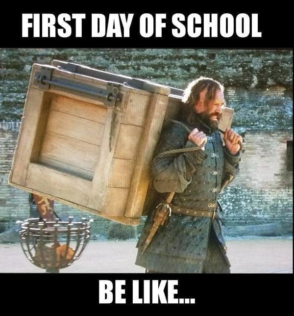 back to school meme for kids & students