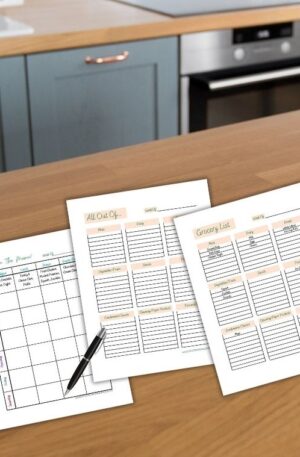 Grocery Shopping List & Weekly Meal Planner