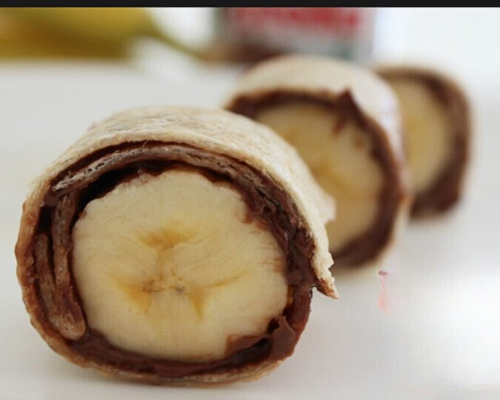 Nutella & banana sushi roll