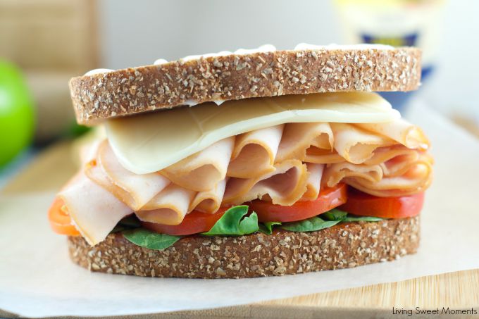 California Club turkey sandwich for kids lunch