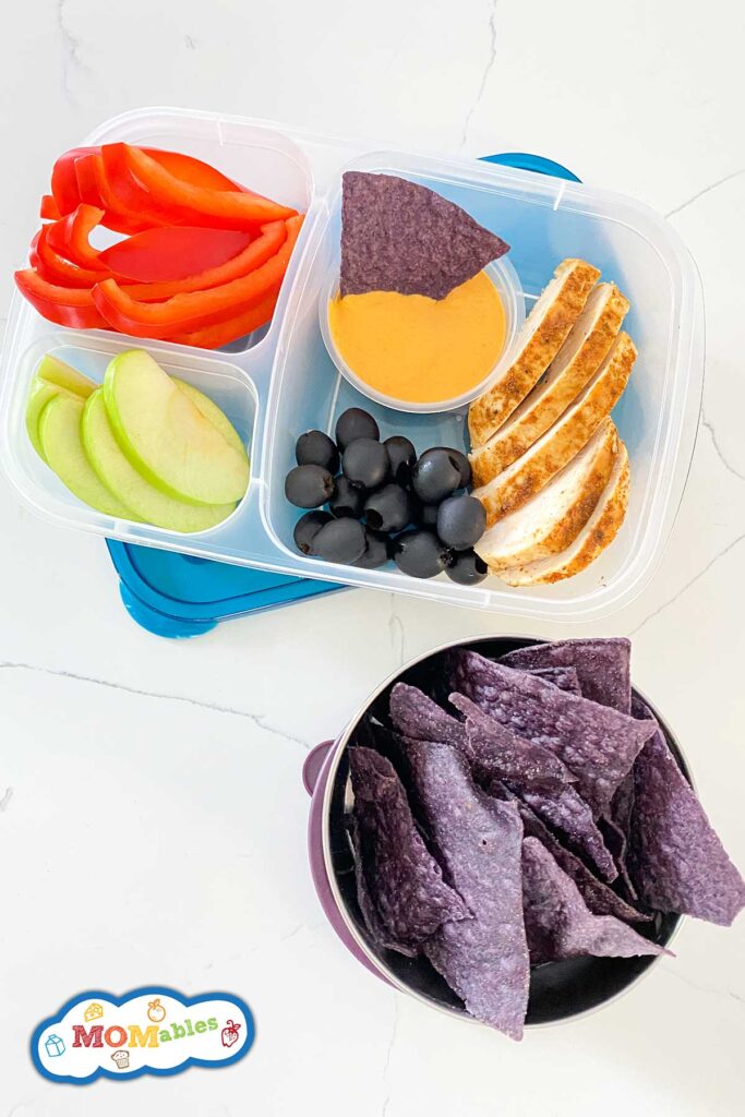 Nachos lunchable for kids school lunch idea