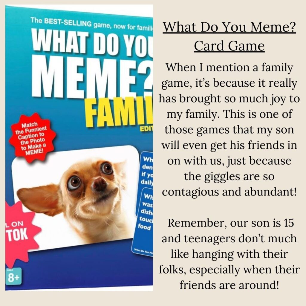 What Do You Meme kids and family card game activity