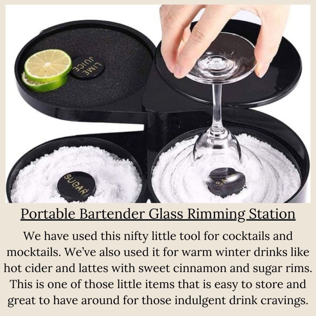 bartender glass rimming station