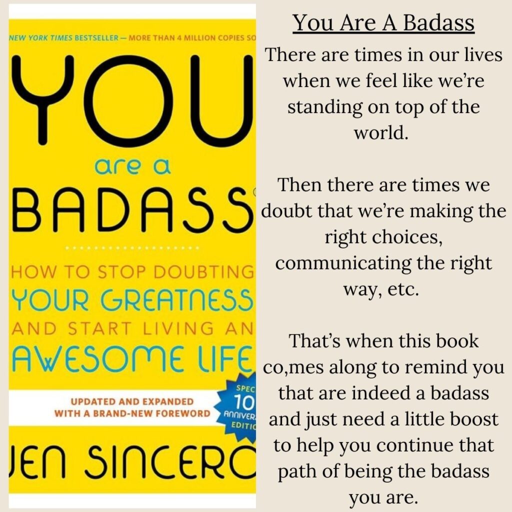 You Are A Badass motivation self help book