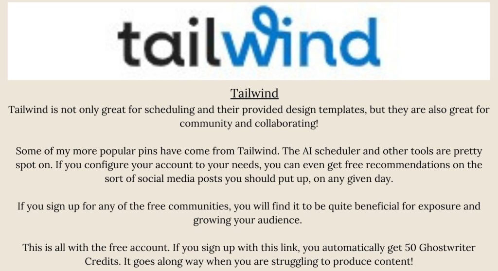 Tailwind Pinterest pin creator &  scheduler