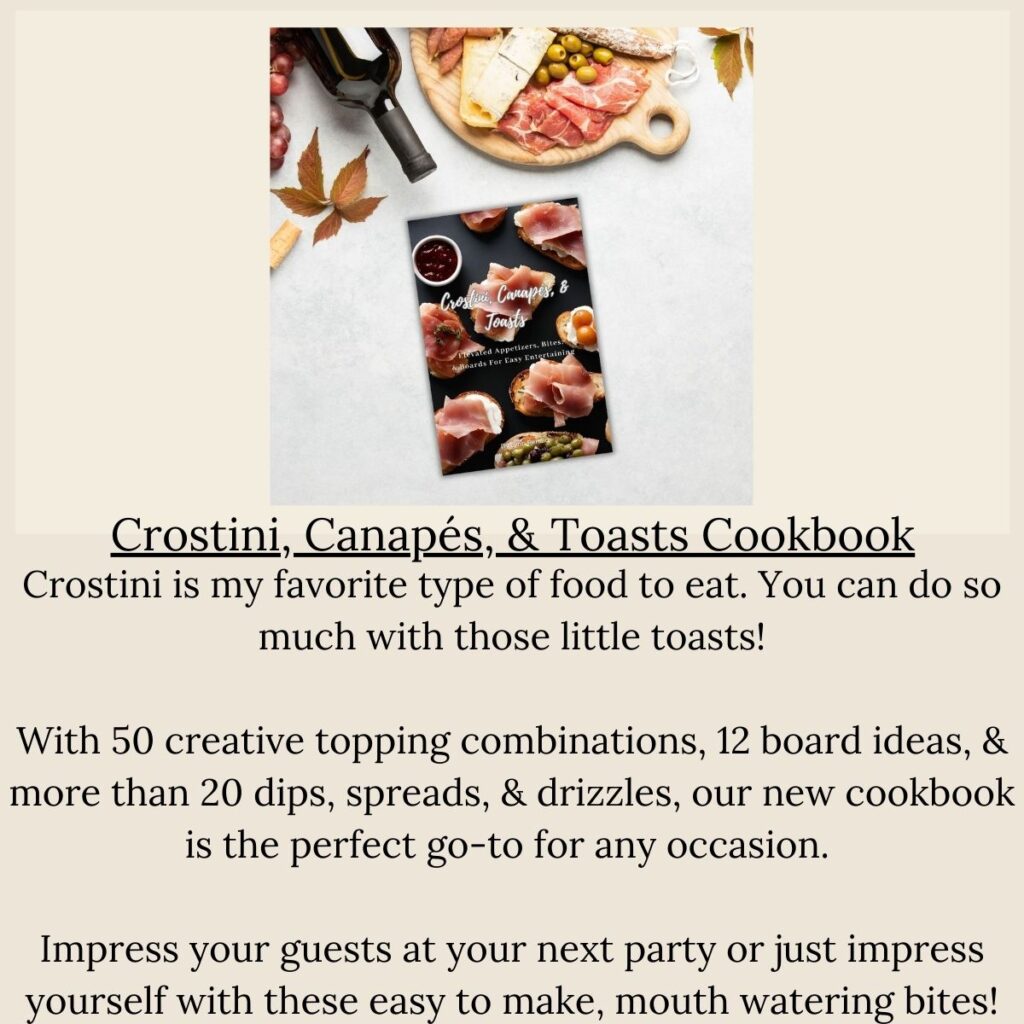 Crostini, Canapés, & Toasts recipe and board cookbook