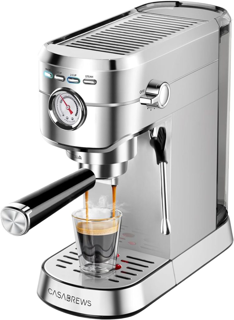 professional espresso machine w/ milk frother