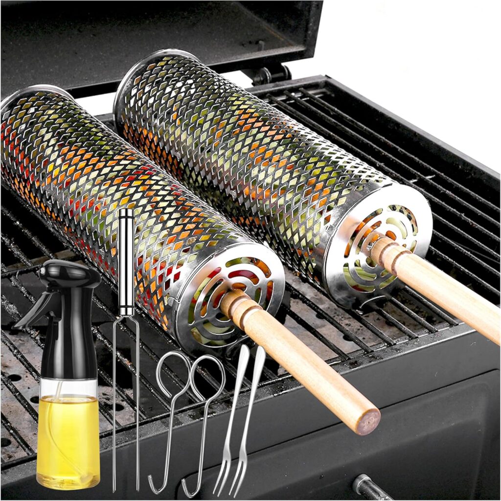 rolling barbecue cooking tubes