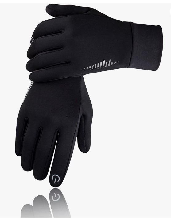 Touch screen winter ski gloves