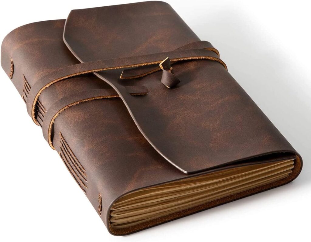 Leather journal notebook for men