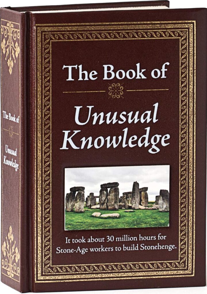 The Book Of Unusual Knowledge coffee table book