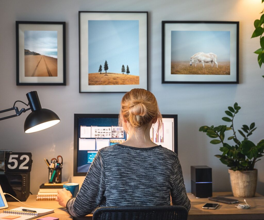 dedicated space for working from home