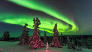 Northern lights in Fairbanks, Alaska