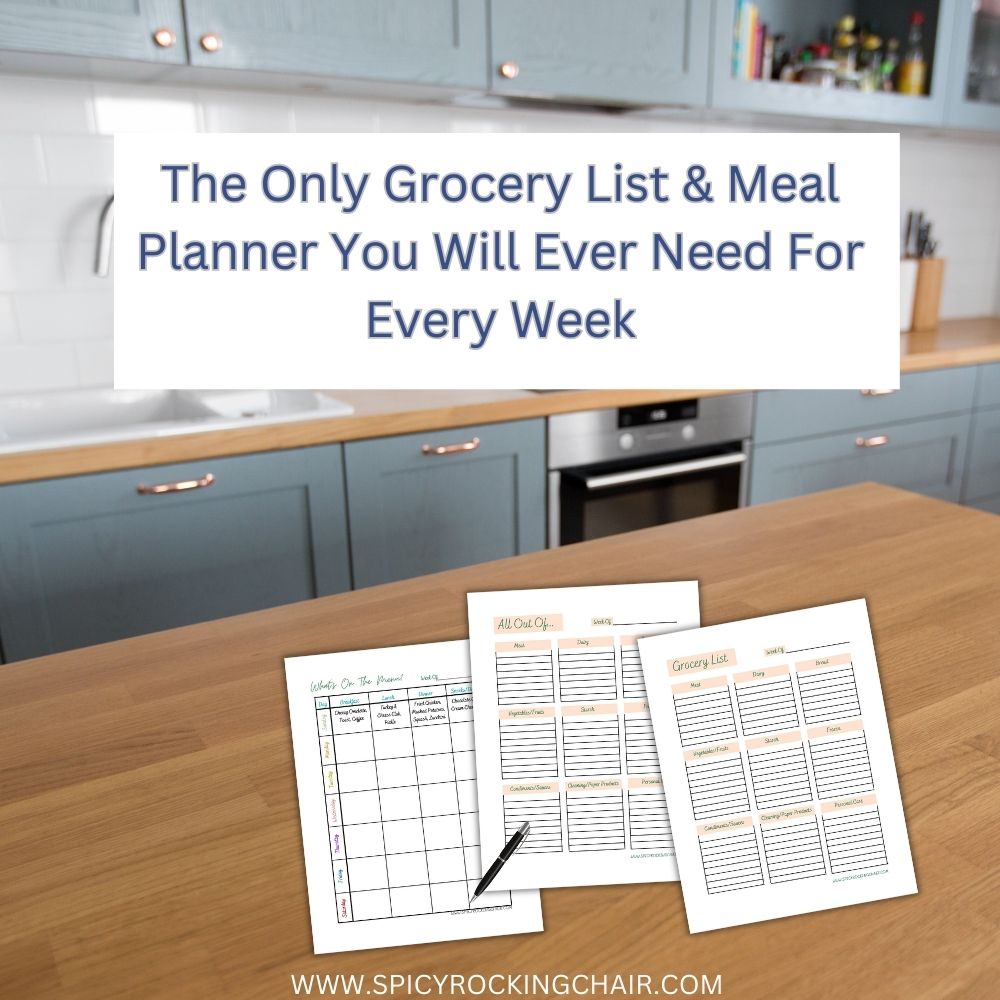 shopping list and meal planner
