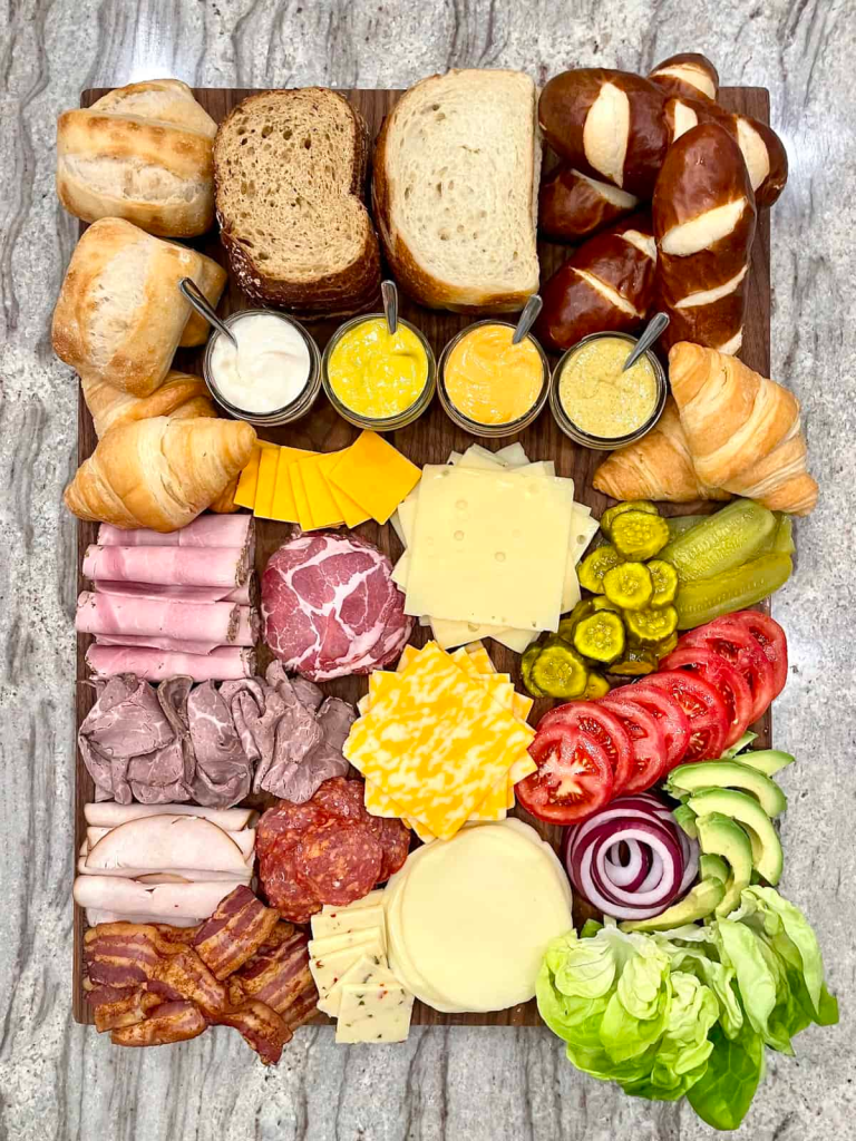sandwich bar dinner party theme